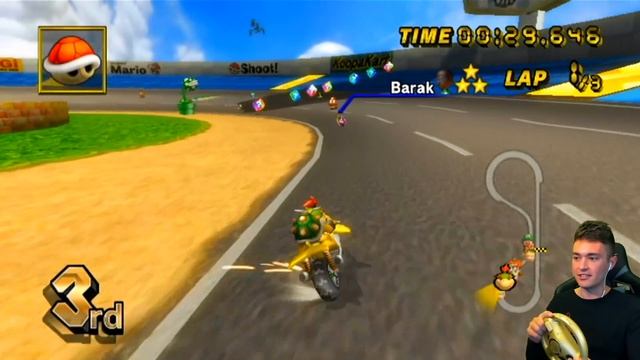 We Are NEVER Using the Wii Wheel Again in Mario Kart Wii смотреть онлайн