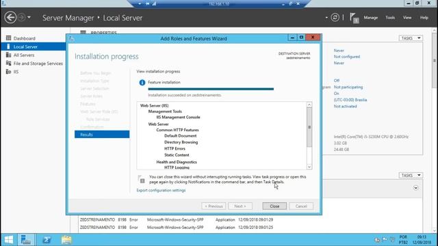 Habilitar IIS "Web Server" - Windows Server 2012 R2 (Internet Information Services) смотреть онлайн