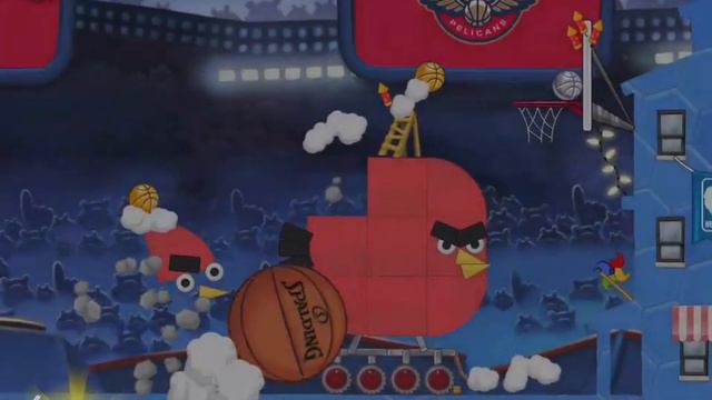 Angry Birds Seasons Ham Dunk Level 2-10 Mighty Basketball Walkthrough смотреть онлайн