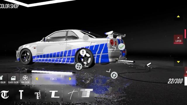 Paul Walker Skyline GTR Livery Tutorial In #Drivezoneonline | Fast & Furious Livery | Driver Laxh25