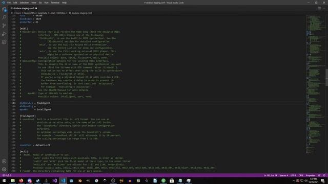 Setting up Roland Fluidsynth in DOSBox смотреть онлайн