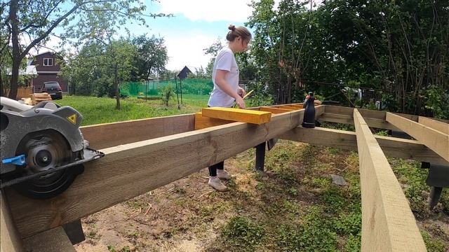 Нижняя обвязка и лаги пола смотреть онлайн