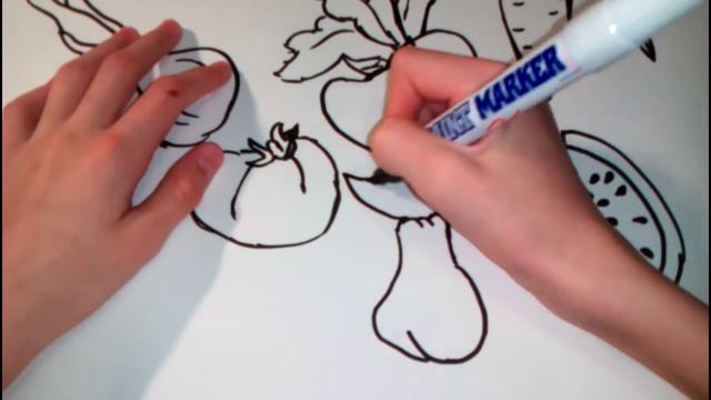 Рисуем ОВОЩИ, ПРОСТОЙ РИСУНОК ЛЕГКО смотреть онлайн