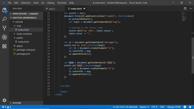 Using WebSocket and Socket.io (Part 4 of 4) смотреть онлайн