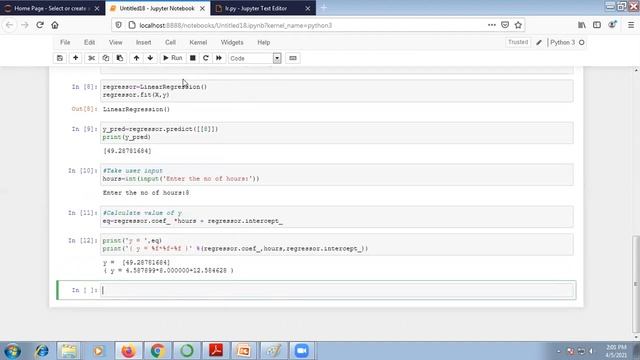 Machine Learning: Demonstration of Linear Regression using SK-Learn Python Library смотреть онлайн