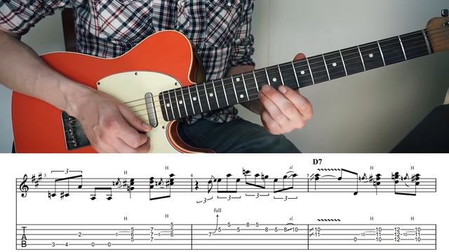 Mix BLUES Licks With Chords | 12 bar blues + TABS смотреть онлайн