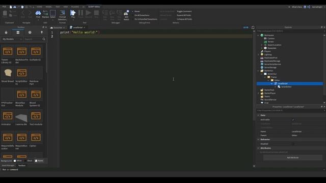Roblox Script Editor/Syntax Highlighting GUI (preview) смотреть онлайн