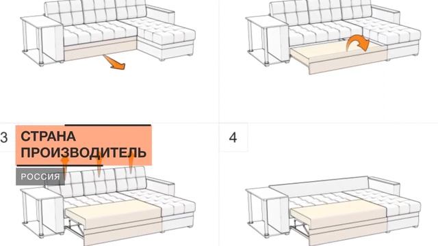 Угловой диван Брюссель Экокожа - «Много Диванов» смотреть онлайн