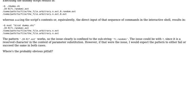 Bash Parameter Substitution: command line vs. script смотреть онлайн