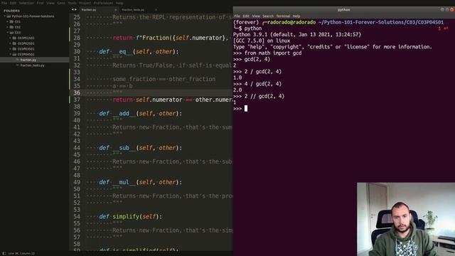 C03P04S01 - Fractions solution: Part 4 - Equality смотреть онлайн