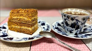 "Жизнь на пенсии".. Торт МЕДОВИК без раскатки коржей!!