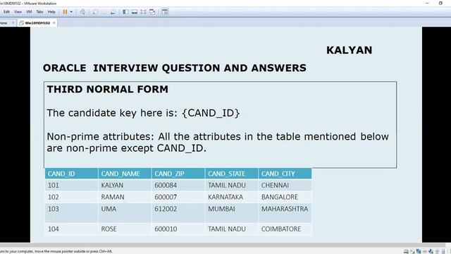 Oracle Interview Q & A, Oracle SQL, Normalization, 3rd NF смотреть онлайн