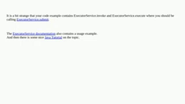 ExecutorService does not run tasks in parallel смотреть онлайн