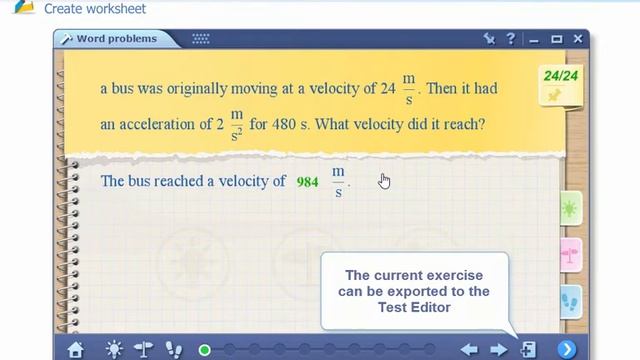 mozaBook Interactive Teaching Software - Word problems worksheet tutorial video смотреть онлайн