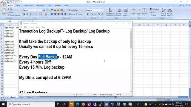 SQL DBA Batch 43 Class 55 Discussion on Backups смотреть онлайн