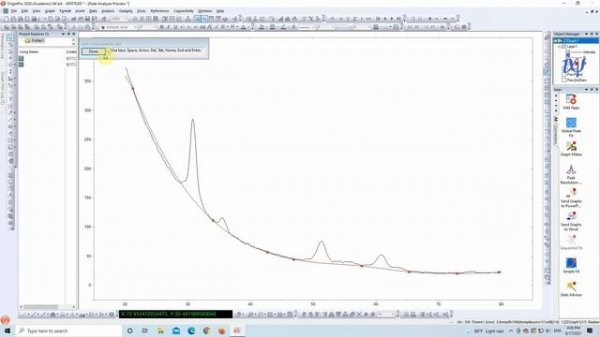 How to correct baseline | remove Background | Origin | Easy