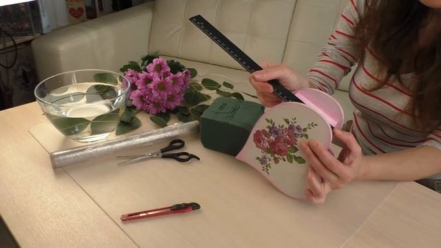 Цветочная композиция. Декупаж. смотреть онлайн