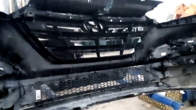 Hyundai Tucson 2017 года установка защитной сетки на бампер смотреть онлайн