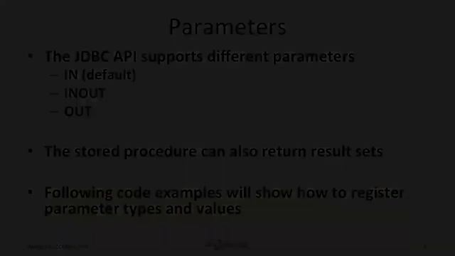 15 Calling Stored Procedures Part 2 INOUT Parameters смотреть онлайн