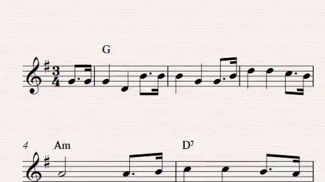 Violin sheet music | Oh My Darling, Clementine смотреть онлайн