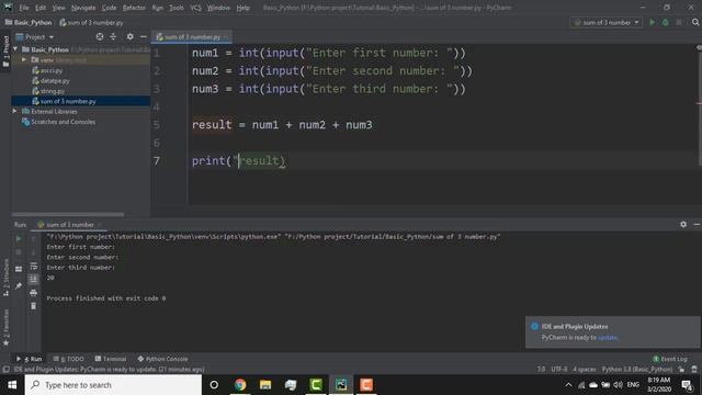 #14 Python Bangla Tutorial for Beginners | | Calculate sum of three number смотреть онлайн