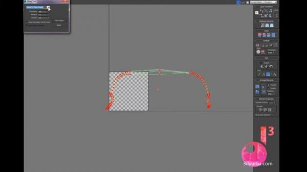 Как пустить текстуру вдоль изогнутого 3D объекта в 3ds Max