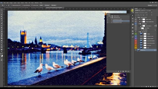 Neo Impressionist Art Photoshop Action смотреть онлайн