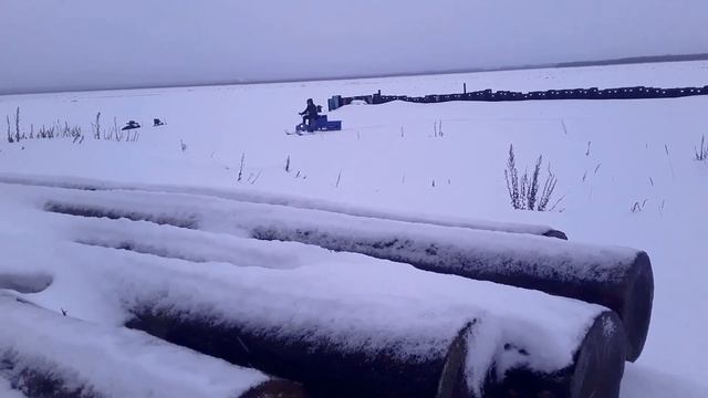 Мотобуксировщик Оптимум с лыжным модулем смотреть онлайн