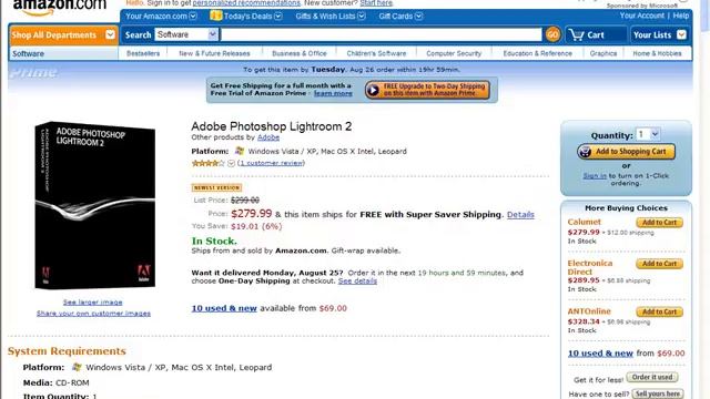 The Cost Of Adobe Lightroom 2 смотреть онлайн