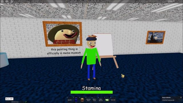 WELCOME TO BALDI'S ART CLASS!! CHECK OUT NEW BALDI SCULPTURE!! | The Weird Side of Roblox: Baldi RP смотреть онлайн