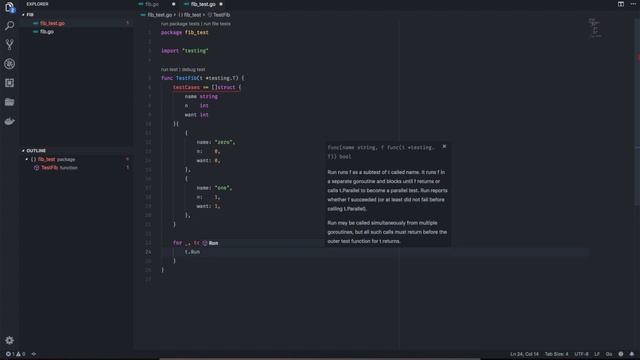 Табличные тесты в Golang смотреть онлайн