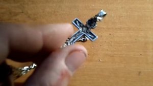 Как запаять серебряный крестик. Ремонт нательного крестика