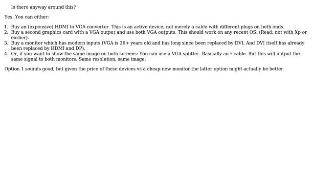 Dual monitors with only one VGA port (3 Solutions!!) смотреть онлайн