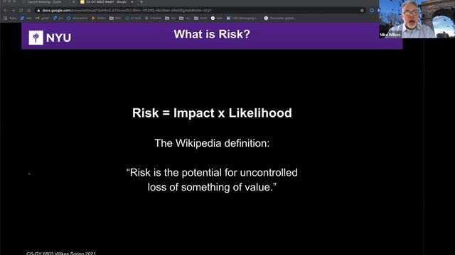 Spring 2021 Week1 Lecture: Information Security and Risk Management смотреть онлайн