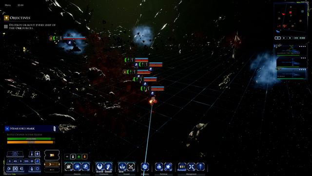 Battlefleet Gothic Armada 2 Necron Campaign Ork Annihilation Mission смотреть онлайн