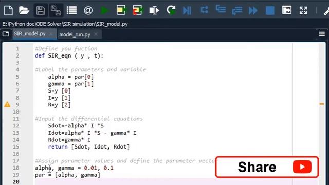 Epidemiological model Simulation || Python like MATLab approach смотреть онлайн