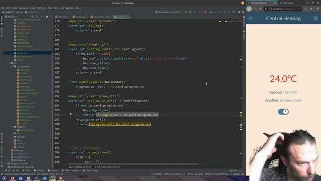 Live (real-time) bug fixing my Smart Home app ( ReactJS and Python) смотреть онлайн