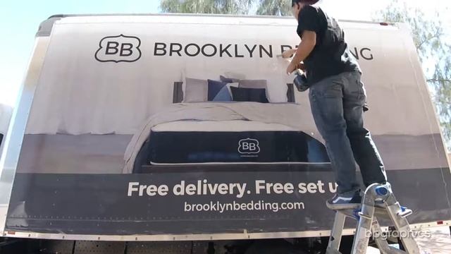 Brooklyn Bedding Box Truck Wrap смотреть онлайн