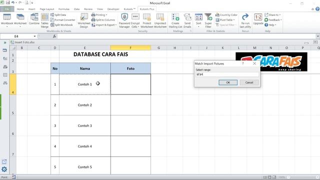 Cara Insert Foto Sesuai Nama Di Excel Secara Otomatis смотреть онлайн