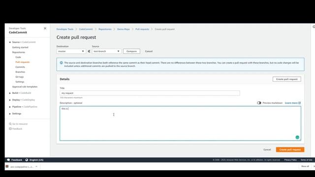 AWS CodeCommit - Create Repo, Clone and Push Commit смотреть онлайн