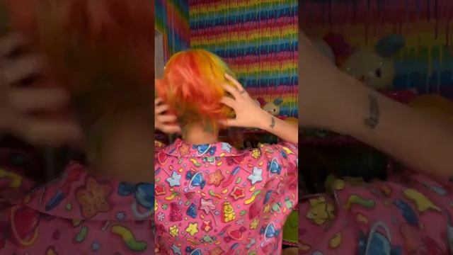 Rainbow tomboyish sidetails hair 360 ?? #rainbowhair #tomboyishsidetai смотреть онлайн