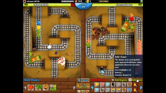 TOWER BATTLES WAR! - #12: Dart Monkey Vs. Ninja Monkey - (Bloons TD Battles Tournament) смотреть онлайн