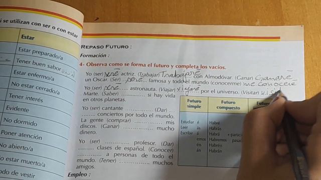 حل تمرين من الكتاب El futuro simple (bac смотреть онлайн