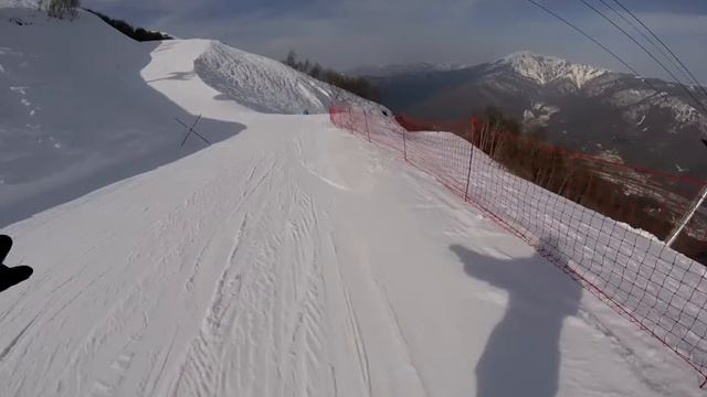11.03.17 Горная карусель. Трасса 3а. Сноуборд смотреть онлайн