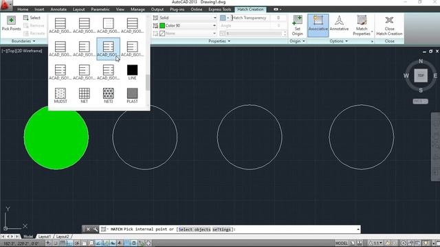 AUTOCAD 2D||Basic tutorial in Bangla:14 ||How to use Hatch command in autocad 2013,2016|| смотреть онлайн