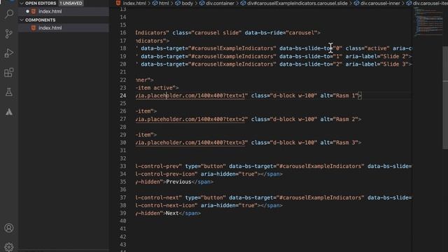 Bootstrap | 20. Carousel смотреть онлайн