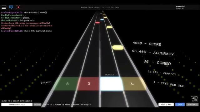Pumped Up Kicks | Rhythm Track (Mobil) | Roblox смотреть онлайн