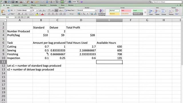 How to solve a linear programming problem using Excel solver смотреть онлайн