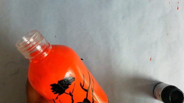 Simple bottle painting with 2 colours//lavender mist# смотреть онлайн