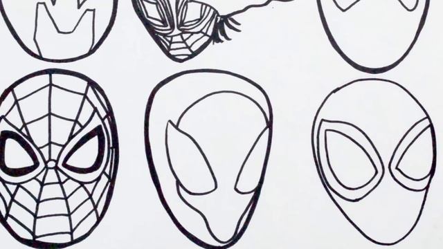 ??How To Draw spider-man: across the spider-verse Spider-Punk, Miles Morales and villains - FACES смотреть онлайн